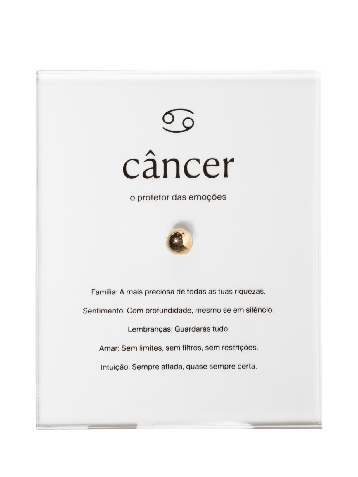 Zodiac Cancer Dourado By Gabs