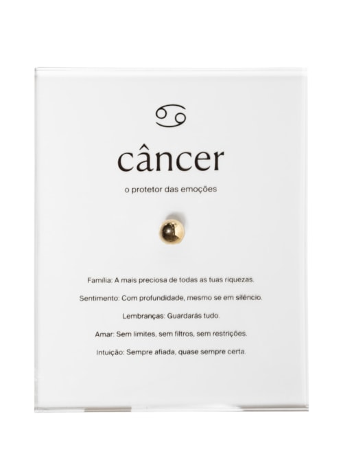 Zodiac Cancer - Dourado