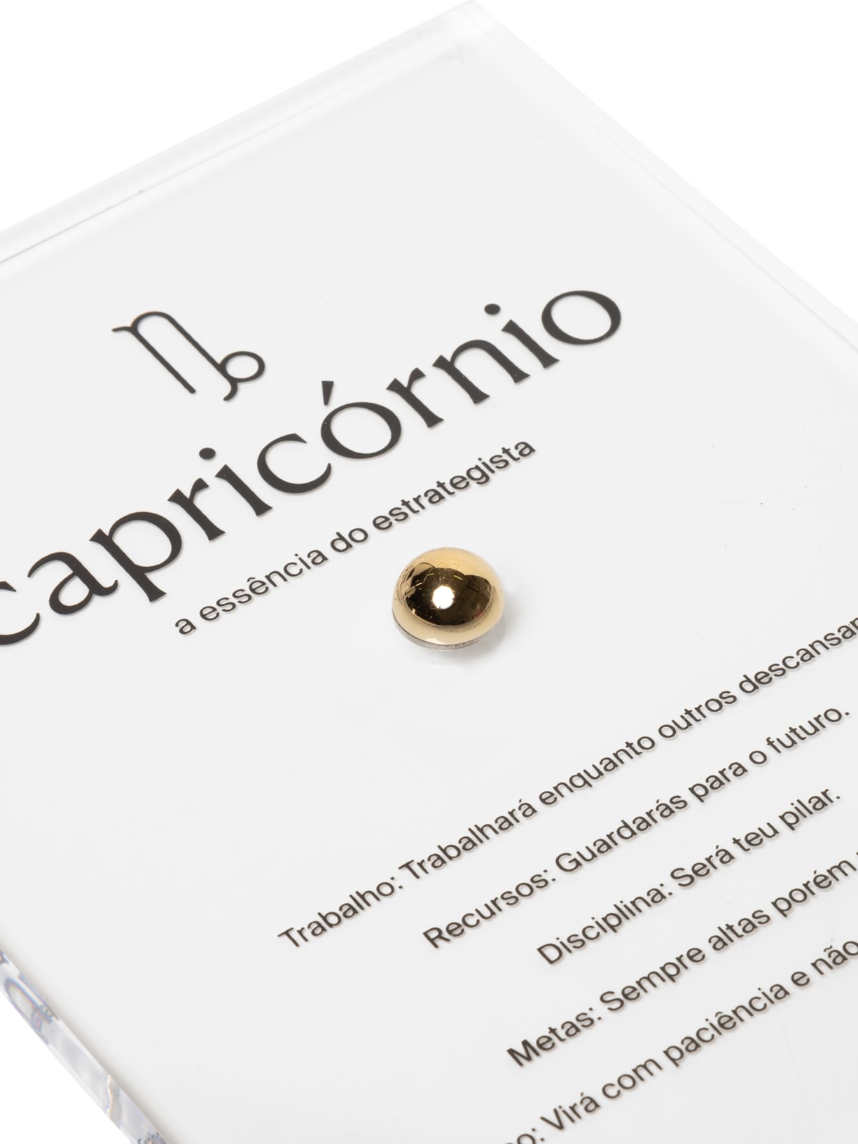 Zodiac Capricornio Dourado By Gabs