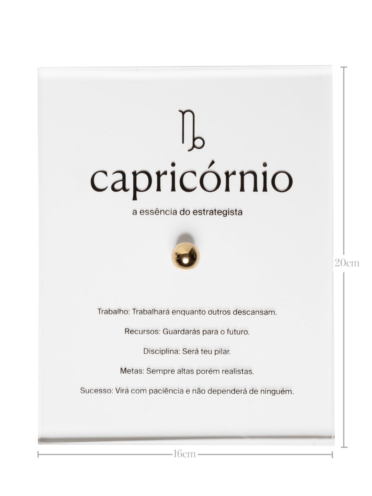 Zodiac Capricornio Dourado By Gabs