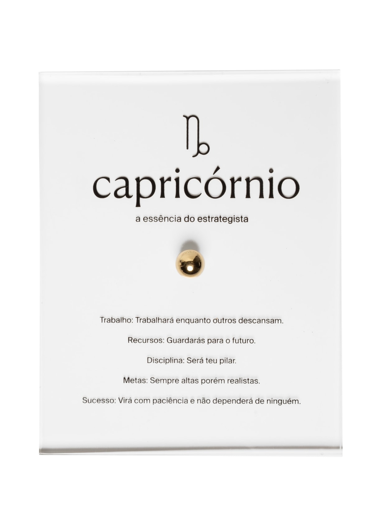 Zodiac Capricornio Dourado By Gabs
