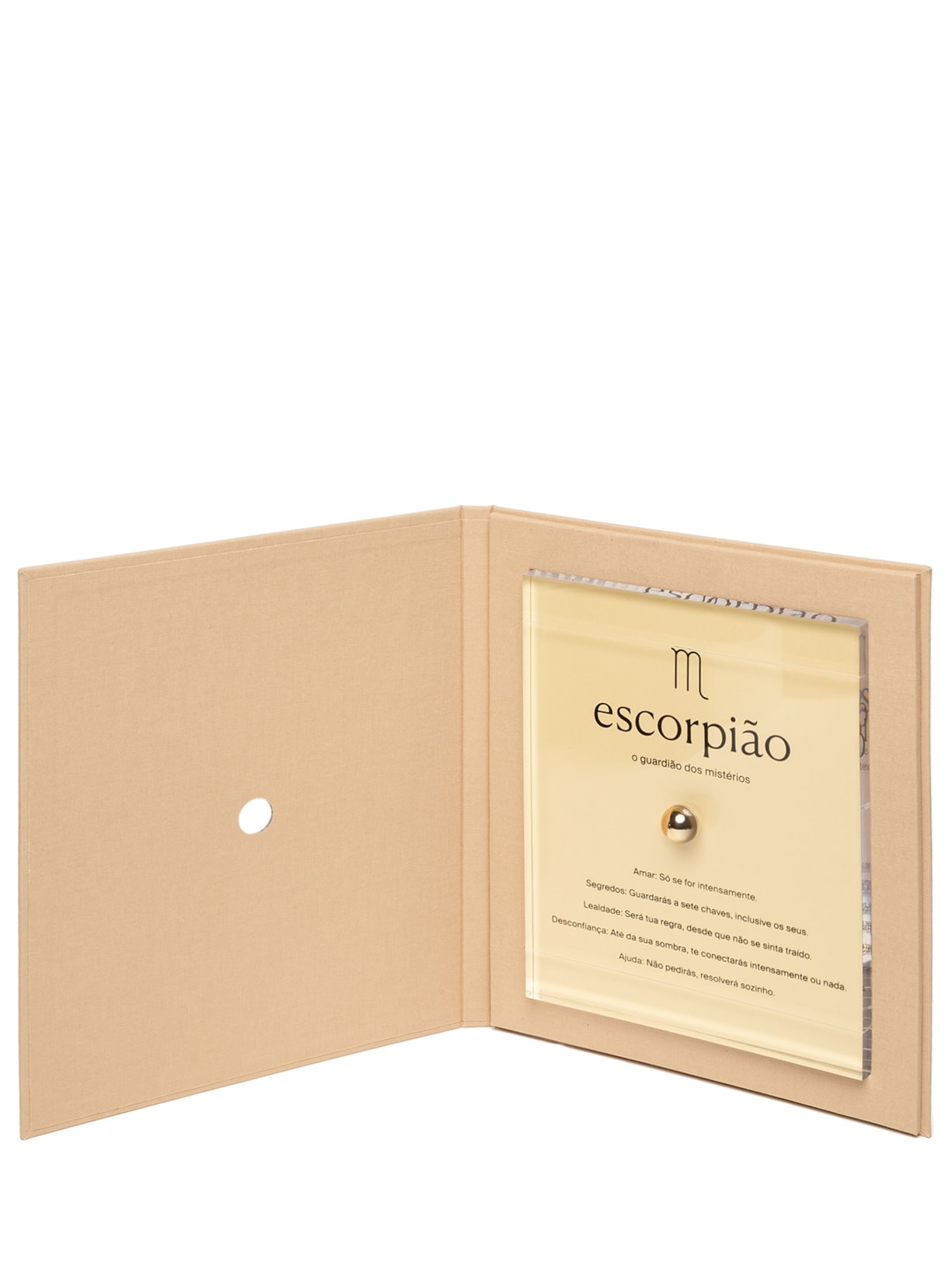 Zodiac Escorpião Dourado By Gabs