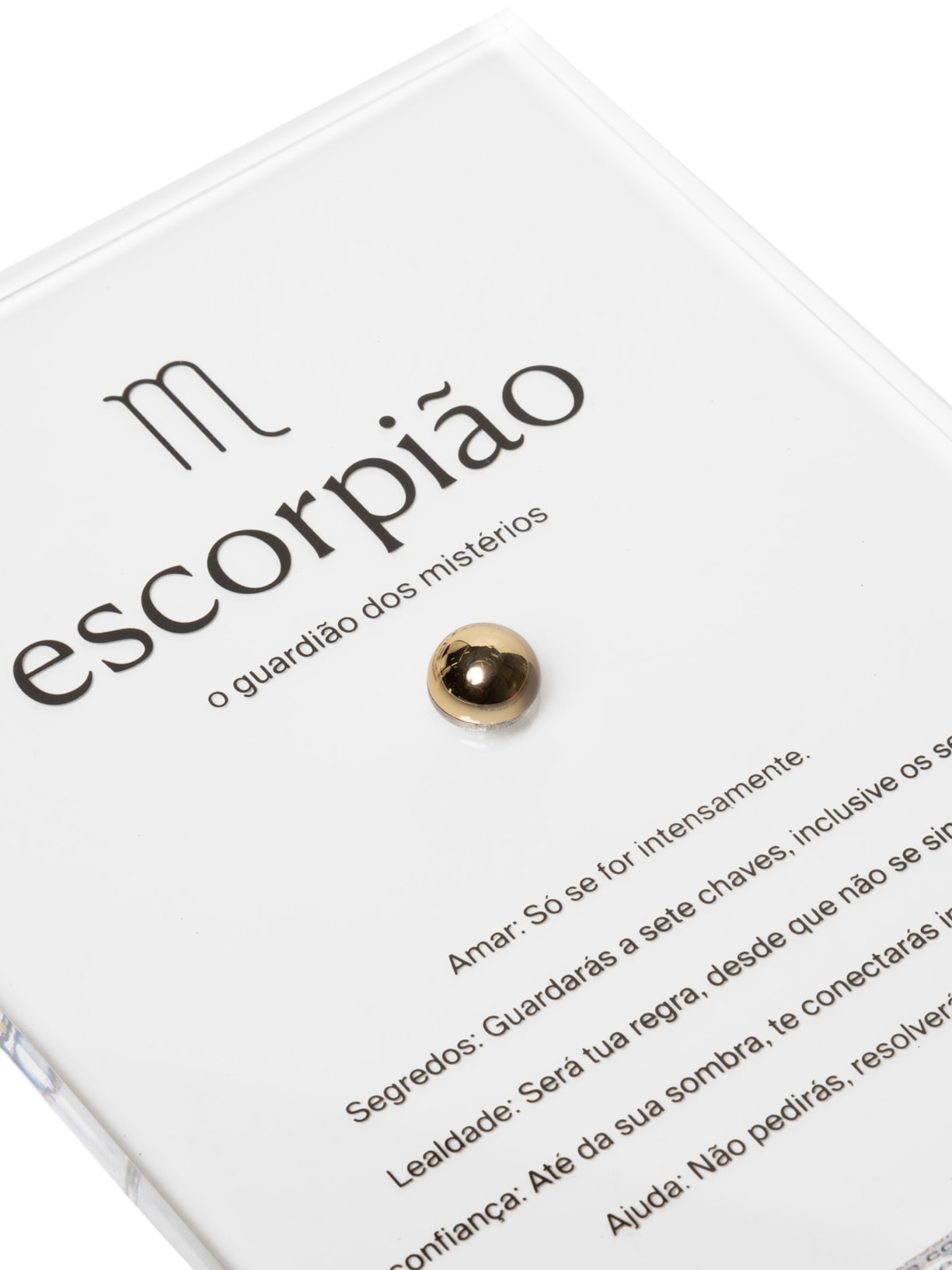 Zodiac Escorpião Dourado By Gabs