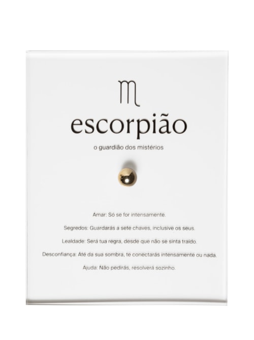 Zodiac Escorpião - Dourado