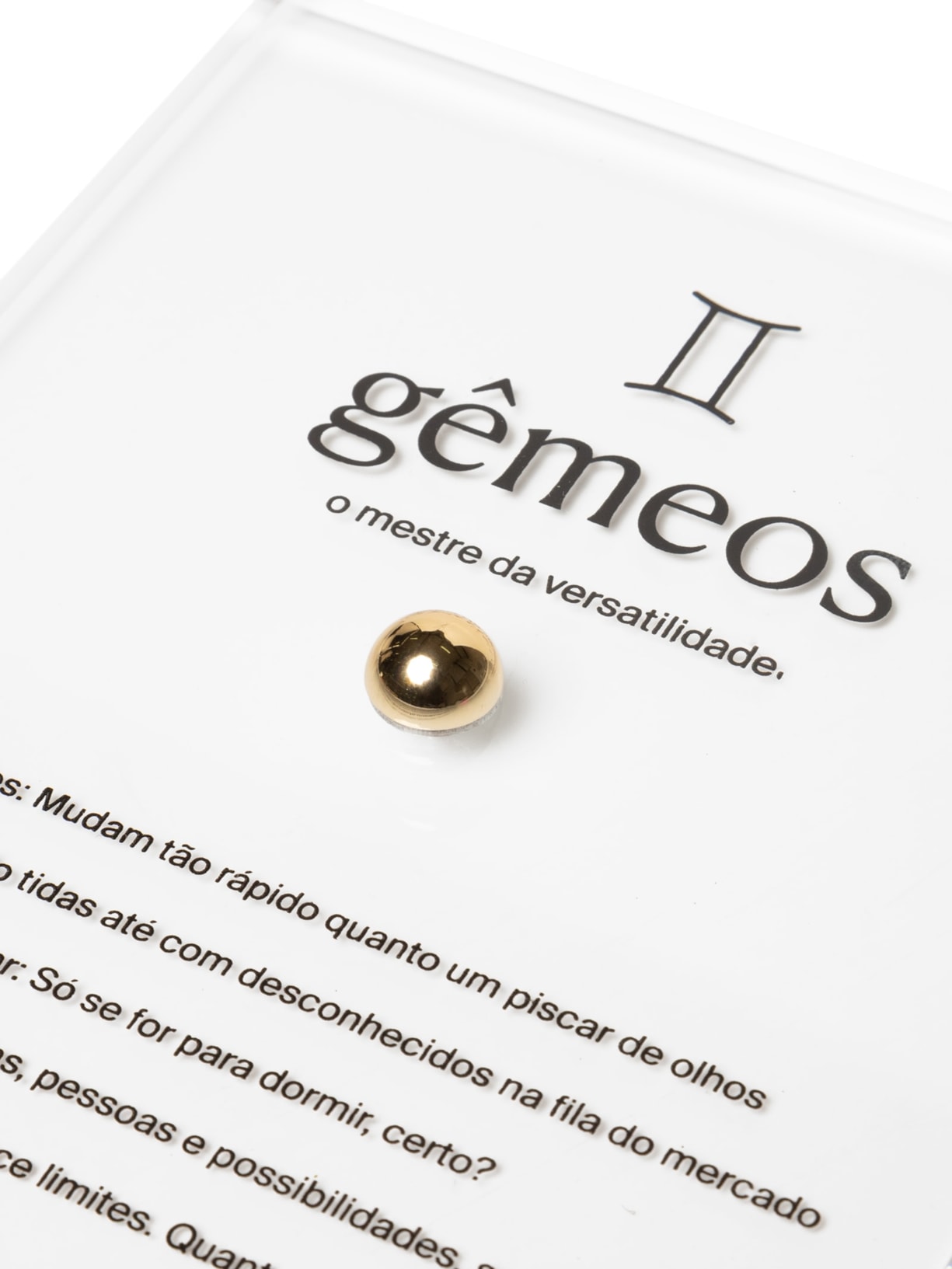 Zodiac Gêmeos Dourado By Gabs