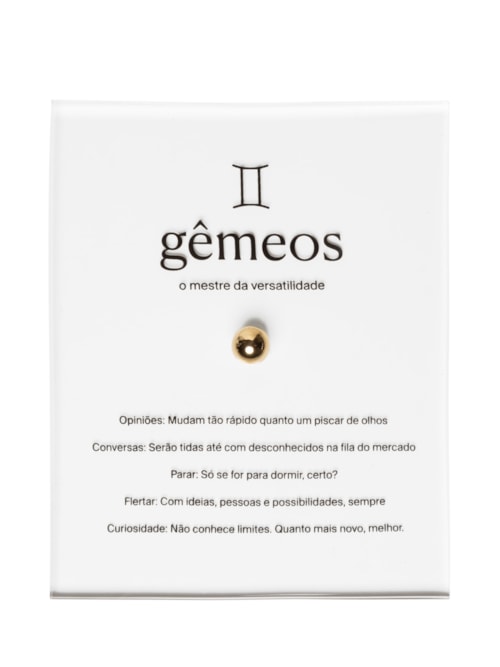 Zodiac Gêmeos - Dourado
