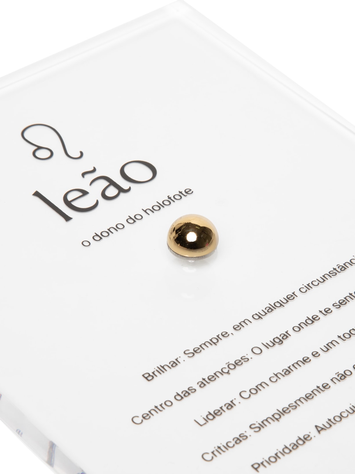 Zodiac Leão Dourado By Gabs