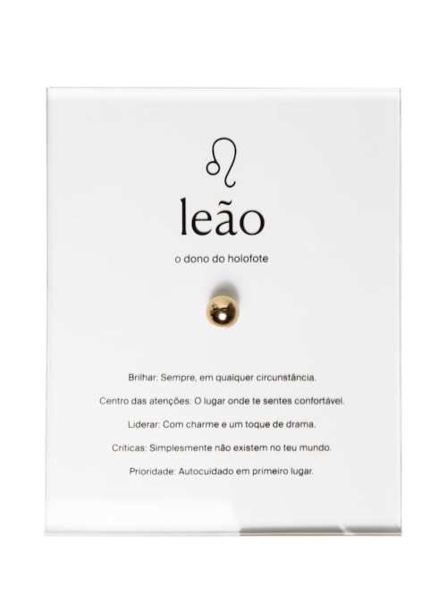 Zodiac Leão - Dourado