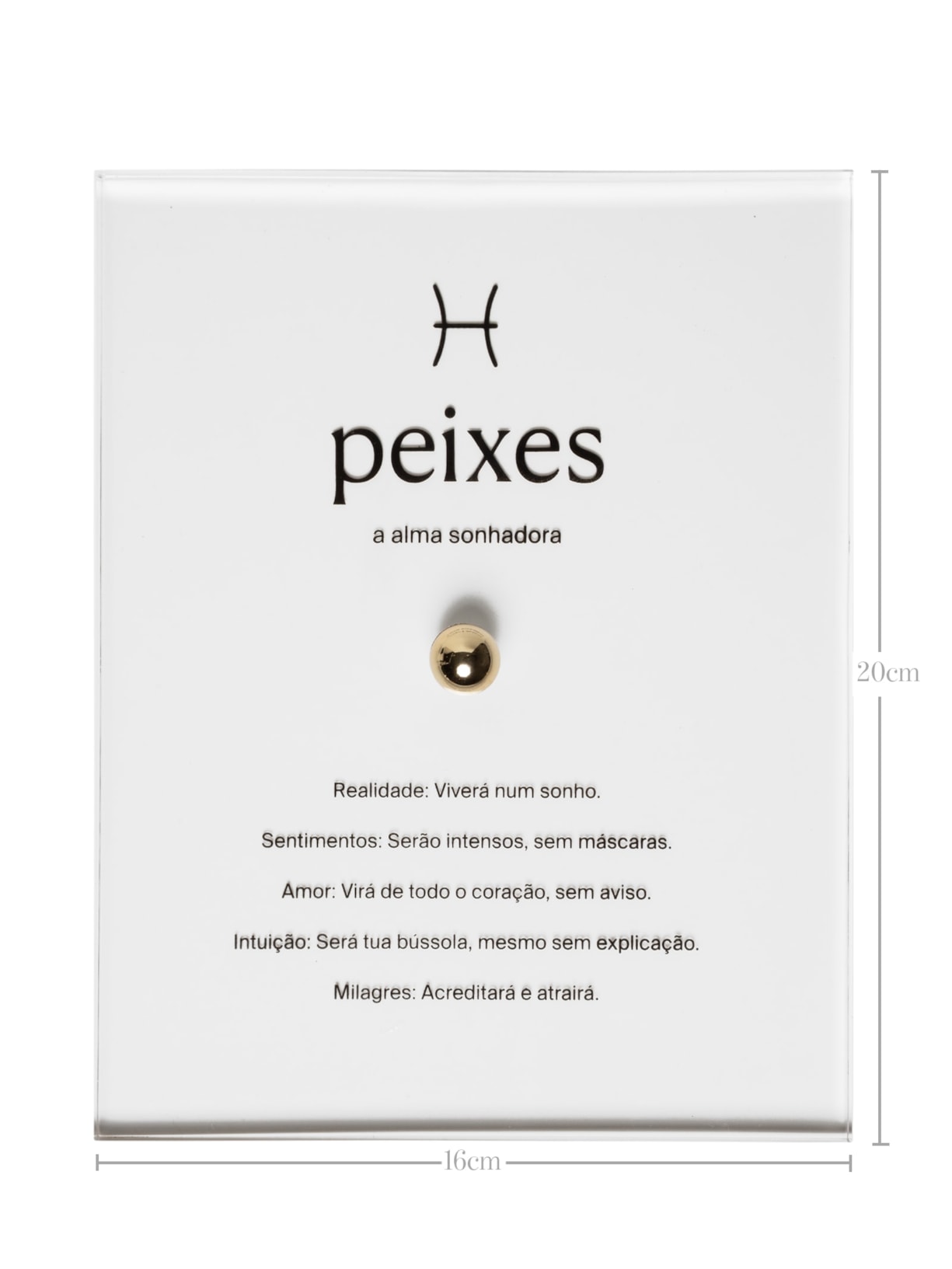 Zodiac Peixes Dourado By Gabs