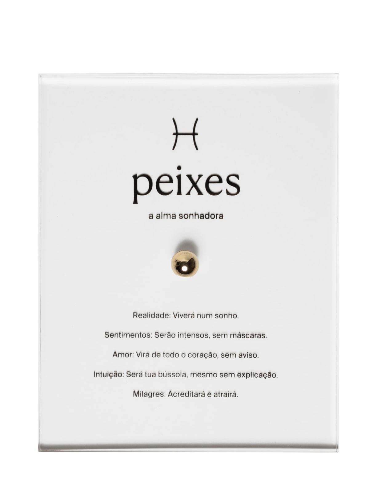 Zodiac Peixes - Dourado