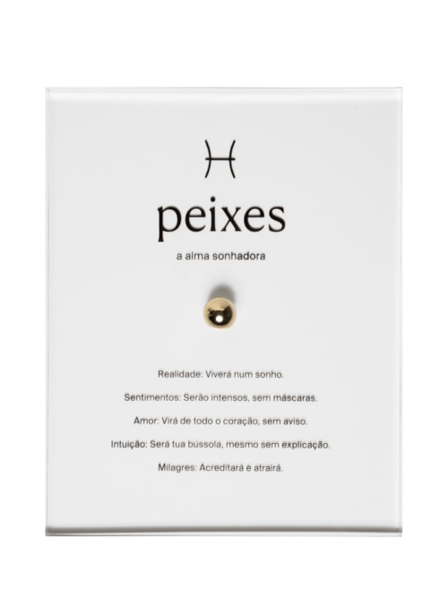 Zodiac Peixes - Dourado