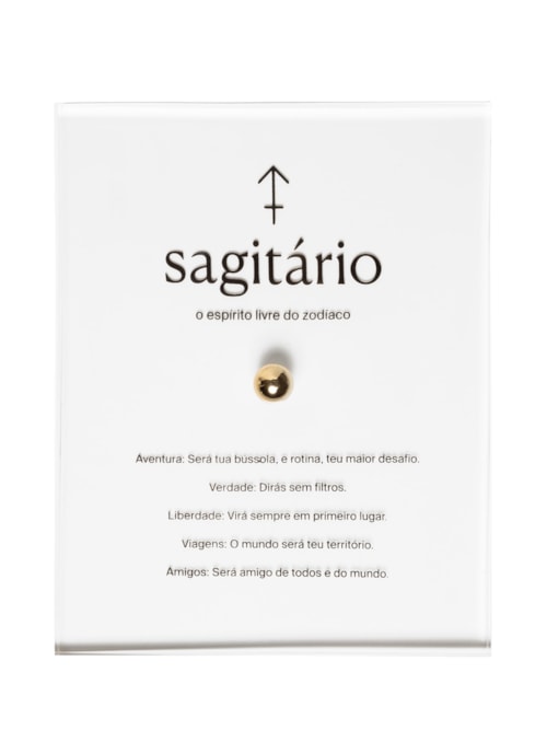 Zodiac Sagitário - Dourado
