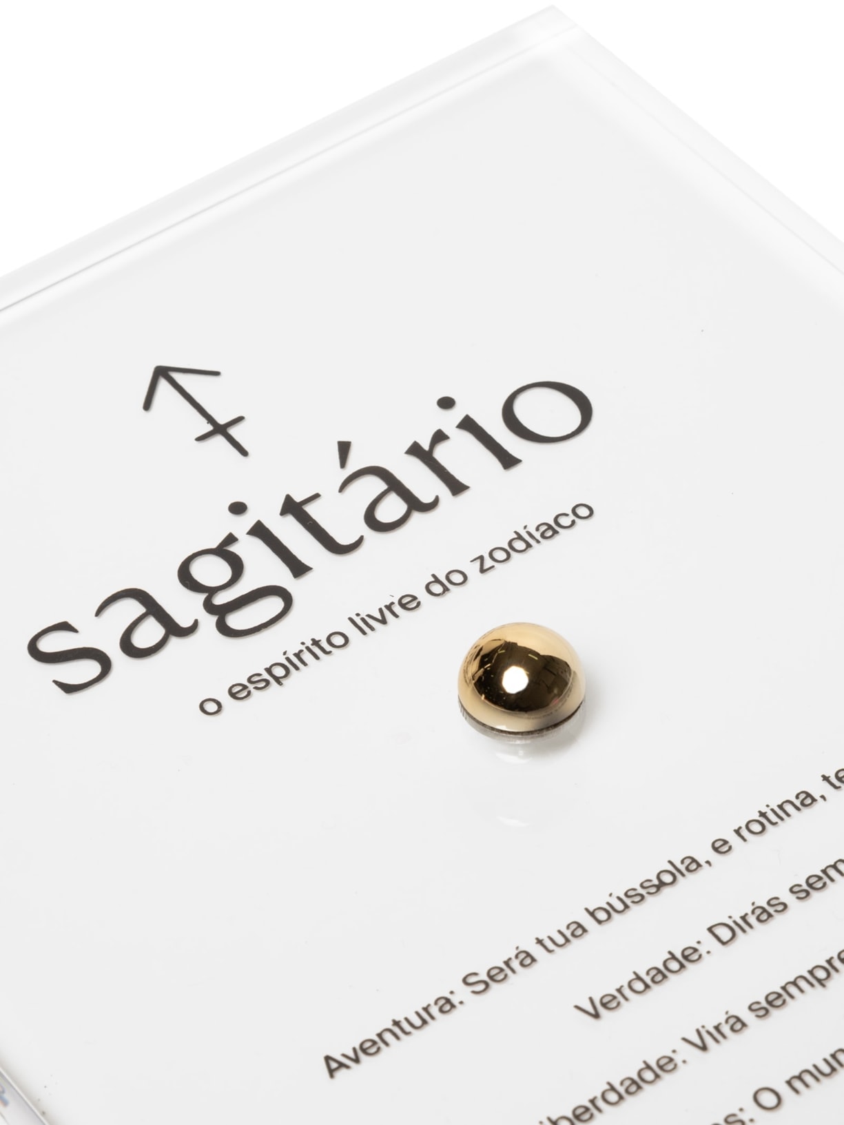 Zodiac Sagitário Dourado By Gabs