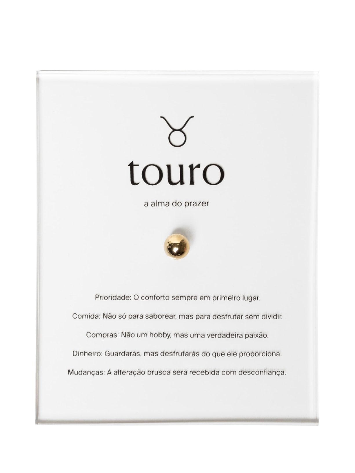 Zodiac Touro Dourado By Gabs