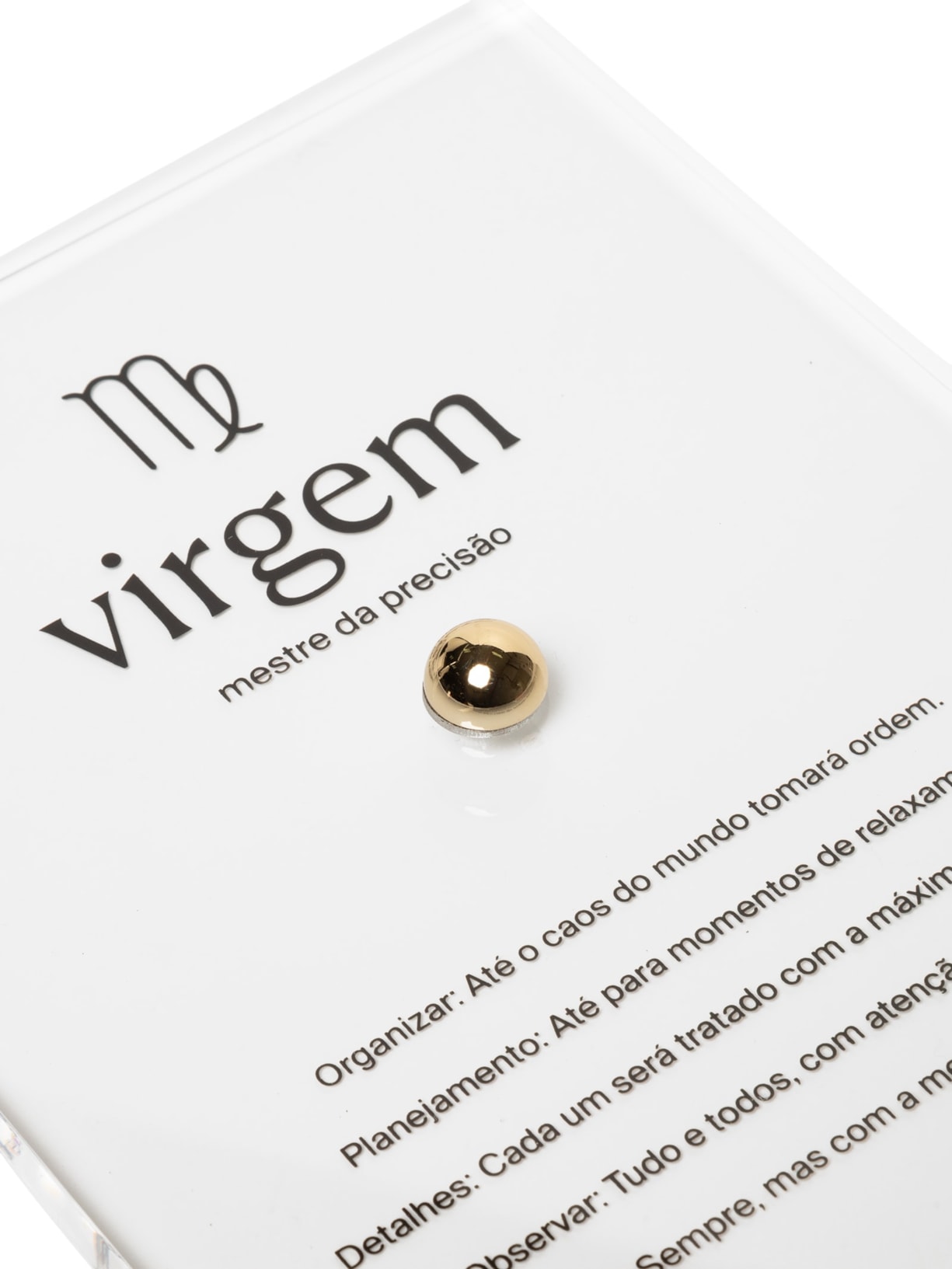Zodiac Virgem Dourado By Gabs