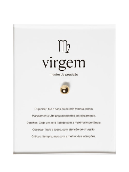 Zodiac Virgem - Dourado