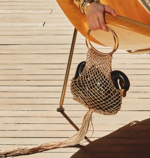 Bolsa em macramê