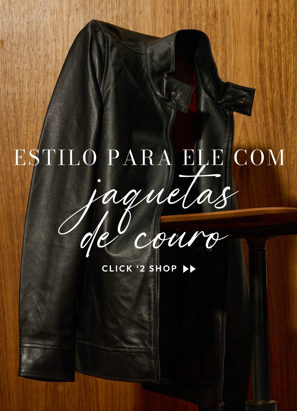 Estilo para ele com jaquetas de couro