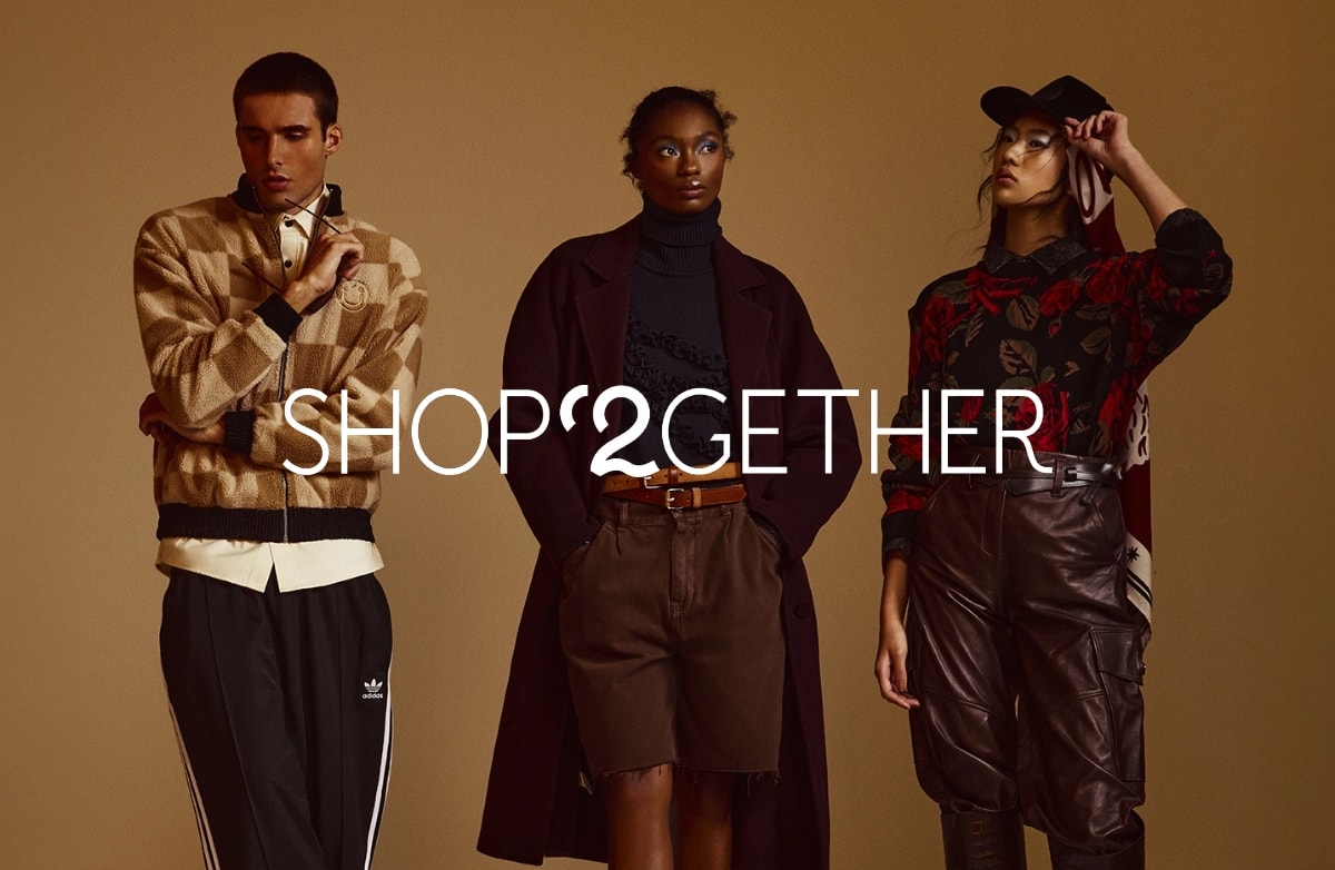 Modelos vestindo roupas da Shop2gether