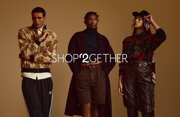 Modelos vestindo roupas da Shop2gether