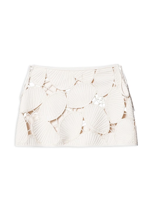 Saia Mini Shell Bordada