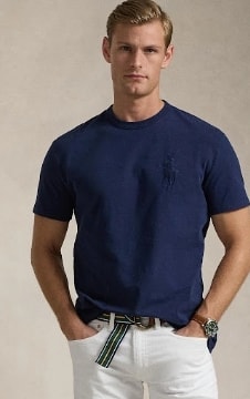 Foto de campanha representando a marca Polo Ralph Lauren para o Dia dos Pais
