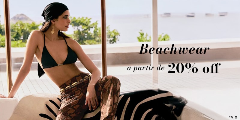 Biquínis, maiôs, saídas de praia e muito mais com descontos exclusivos!