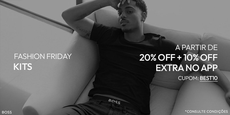 Só no App: Kits a partir de 20% OFF + 10% OFF Extra no Warm Up Fashion Friday!